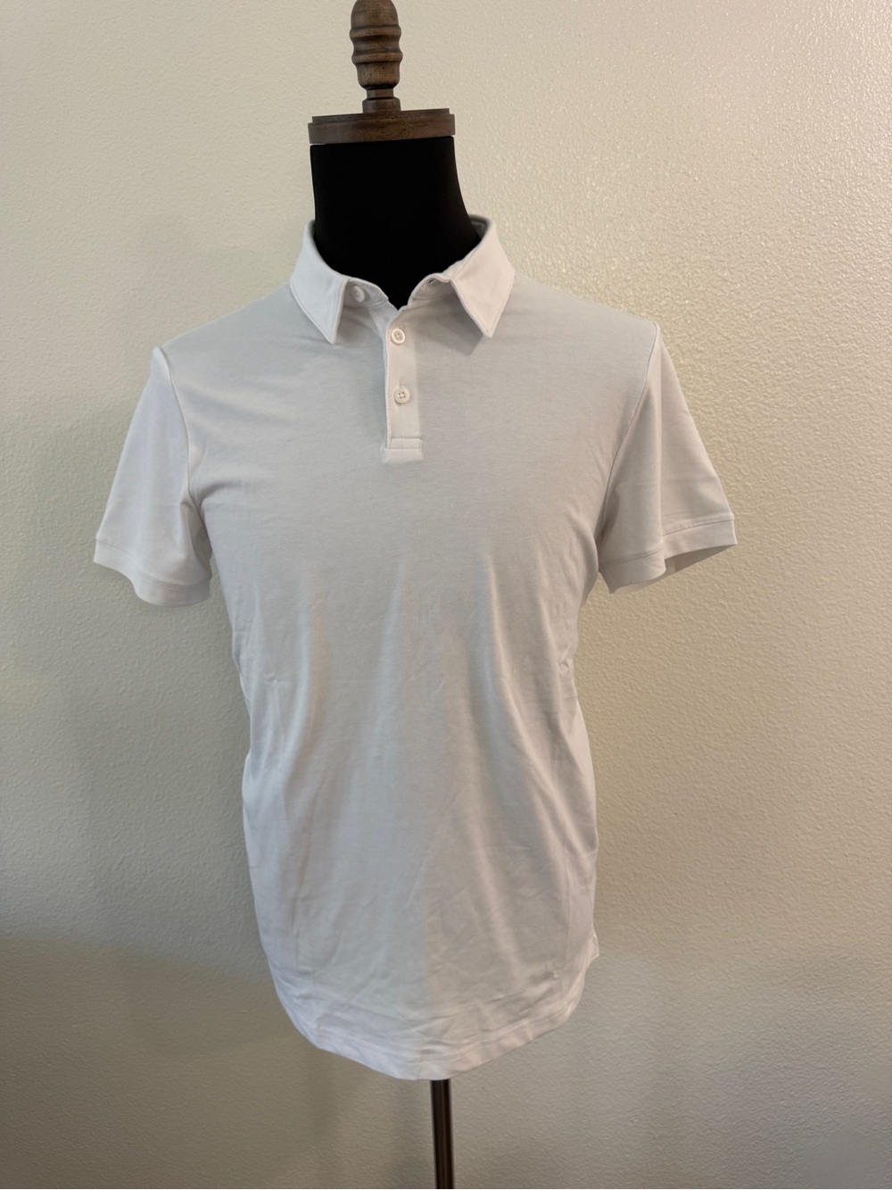 H&M Classic White Men's Polo Shirt